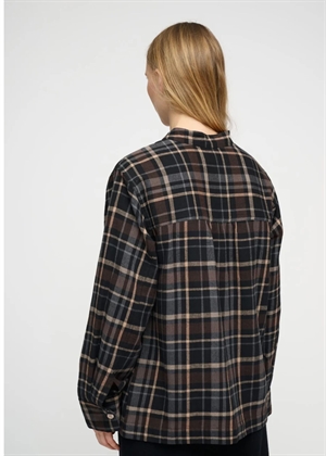 Ayla check skjorte Brown/Black Moshi Moshi 